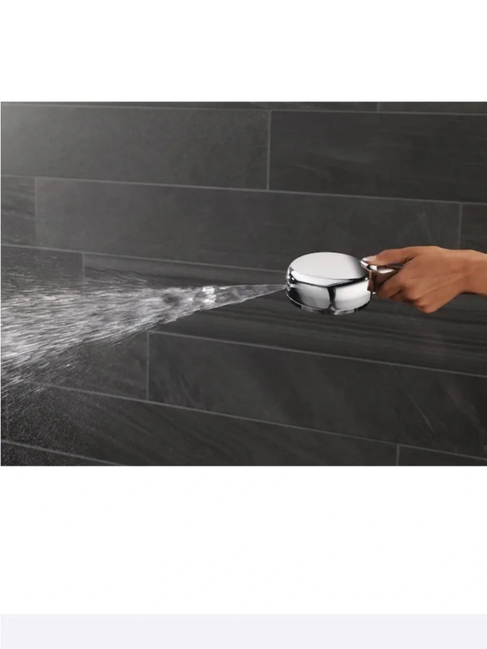 Delta Chrome Handheld Showerhead in Nickel